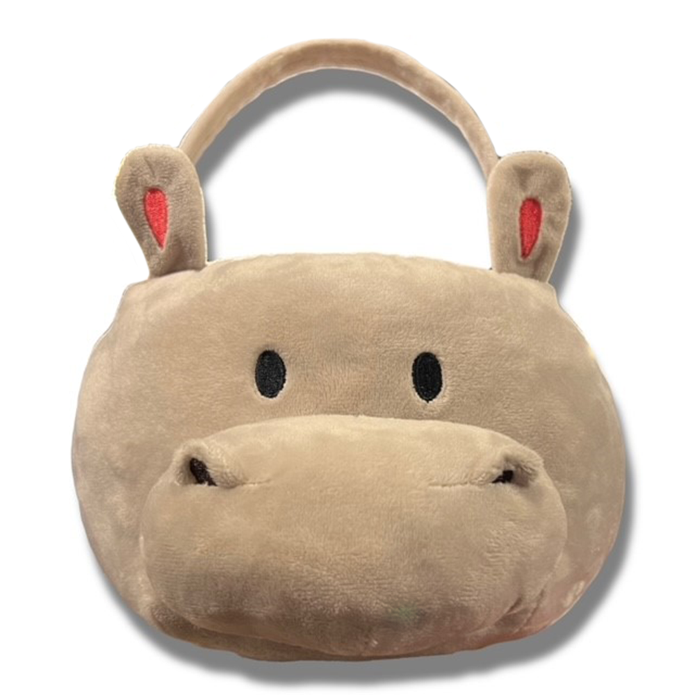 HIPPO BLOAT PLUSH BASKET