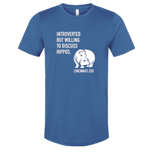 ADULT TEE INTROVERTED HIPPO