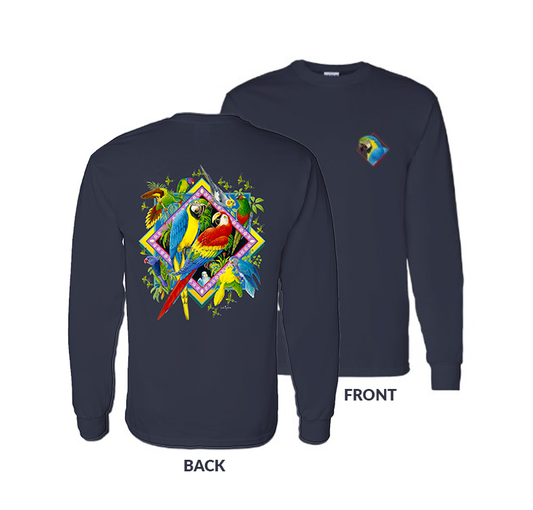 LS TEE ADULT ROSSIN MACAWS 2XL