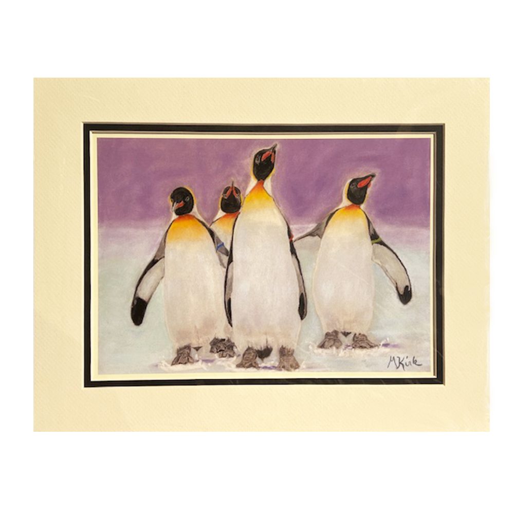 PRINT 11X14 MARY KIRK PENGUINS