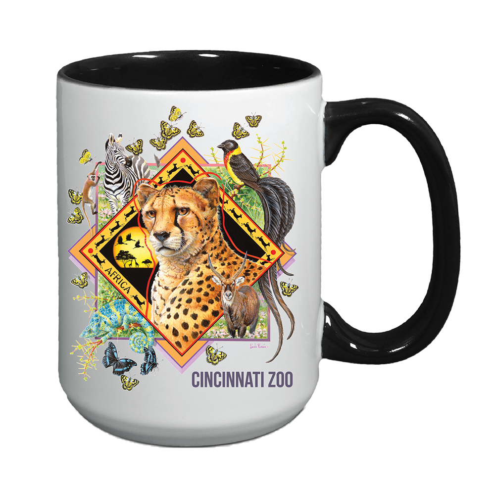 MUG ROSSIN CHEETAH COLLAGE