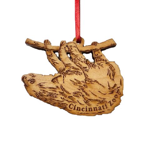 ORNAMENT TW0-TOED SLOTH CHERRY