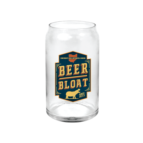 CAN GLASS BEER BLOAT 16 OZ