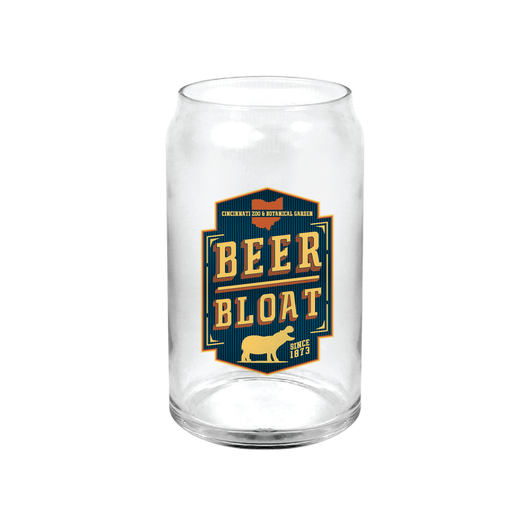 CAN GLASS BEER BLOAT 16 OZ