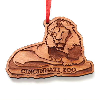 ORNAMENT WOOD JOHN THE LION